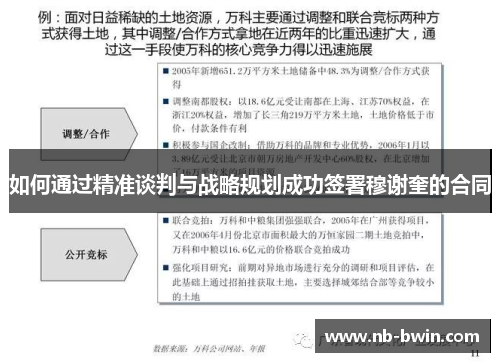 如何通过精准谈判与战略规划成功签署穆谢奎的合同